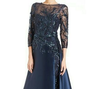 NWT Teri Jon Navy Dress Wedding / Special Occasion